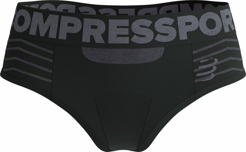 Löparunderkläder Compressport Seamless Boxer W Black/Grey S Löparunderkläder