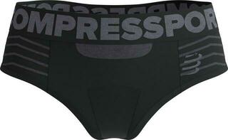 Laufunterwäsche Compressport Seamless Boxer W Black/Grey