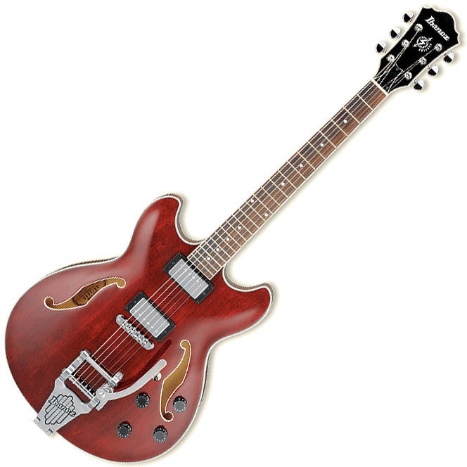 Polu-akustična gitara Ibanez AS 73T Transparent Cherry