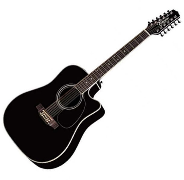 12-струнна електро-акустична китара Takamine EF381SC Черeн