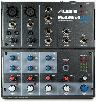 Analogový mixpult Alesis MULTIMIX 6 USB - 1