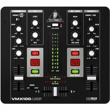 DJ mix pult Behringer VMX100USB DJ mix pult - 1