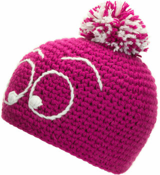Zimowa czapka Eisbär Coolkid Pompon Kids Deep Pink/White - 1