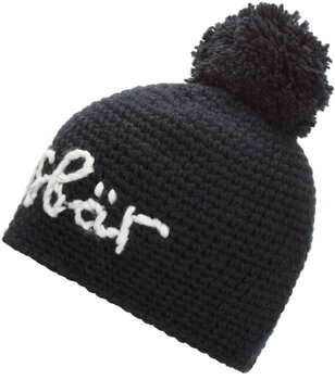 Zimowa czapka Eisbär Til Pompon Cobalt/Stick White + Pom Dark