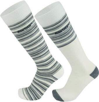Ski Socks Eisbär Ski Comfort 2 Pack Off White/Grey 35-38 - 1