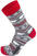 Lyžiarske ponožky Eisbär Lifestyle Jacquard Grey/White-Grey/Red 39-42 Lyžiarske ponožky