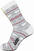 Lyžiarske ponožky Eisbär Lifestyle Jacquard Šedá-Červená 23-26 Lyžiarske ponožky