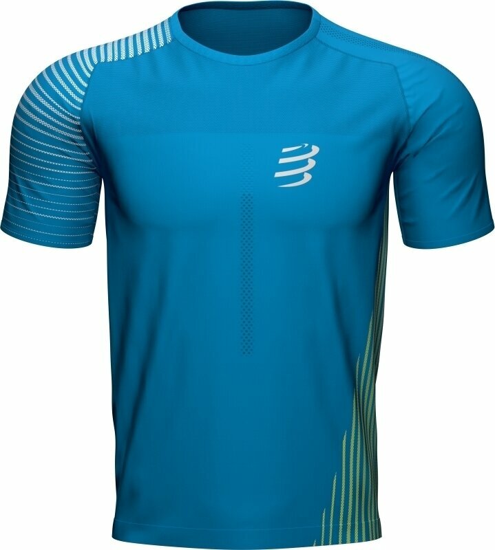 Running t-shirt with short sleeves
 Compressport Performance SS Tshirt M Hawaiian/Primerose XL Running t-shirt with short sleeves