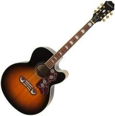 electro-acoustic guitar Epiphone J-200 EC Vintage Sunburst electro-acoustic guitar