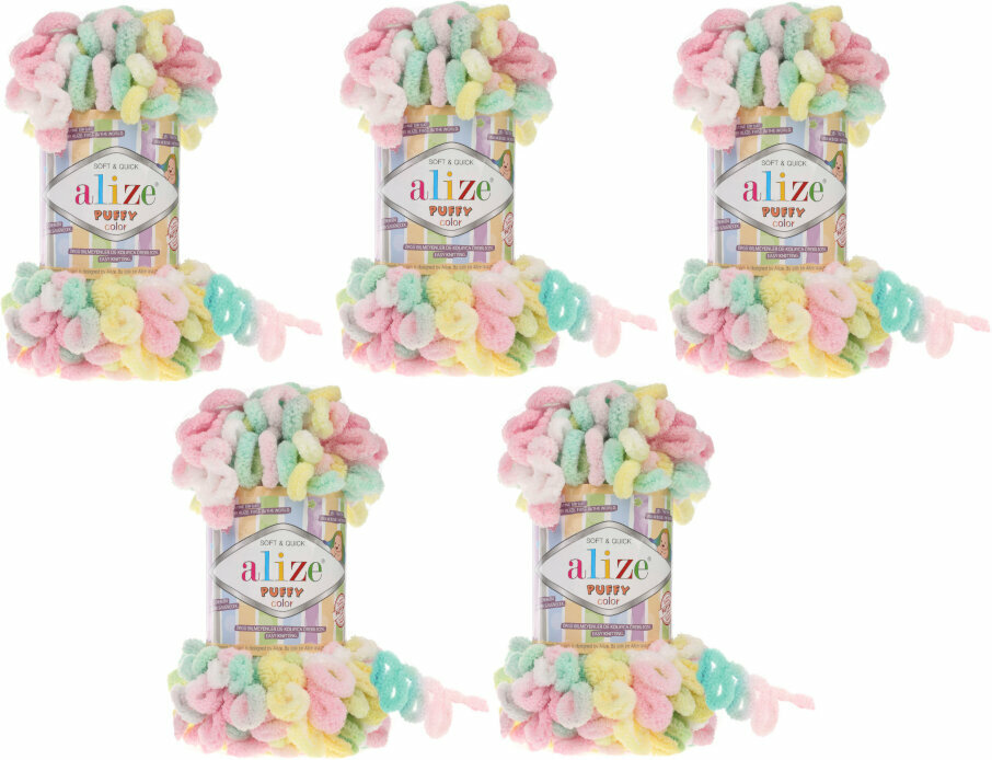 Плетива прежда Alize Puffy Color SET 5862