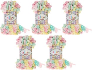 Filati per maglieria Alize Puffy Color SET 5862 Filati per maglieria