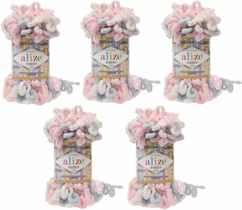 Knitting Yarn Alize Puffy Color SET 5864