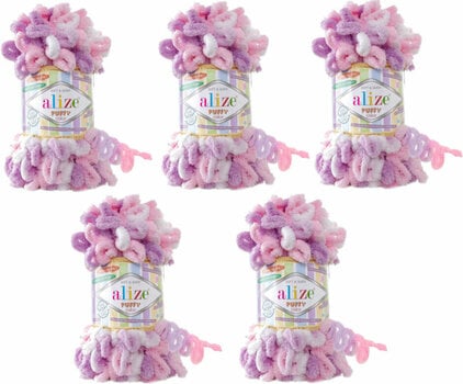 Knitting Yarn Alize Puffy Color SET 6051 - 1