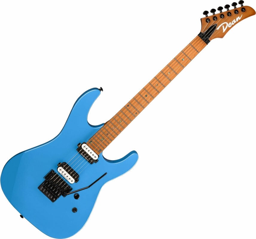 Electric guitar Dean Guitars MD 24 Floyd Roasted Maple Vintage Blue