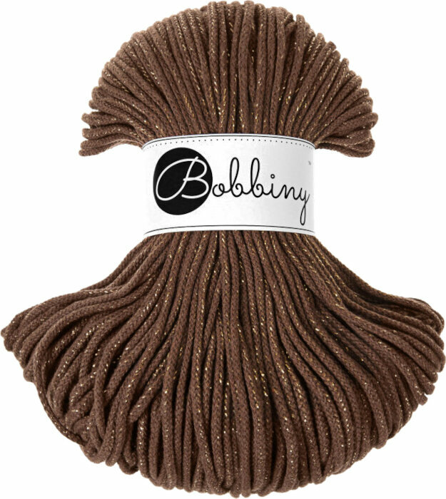 Šňůra  Bobbiny Junior 3 mm 100 m Golden Mokka Šňůra 