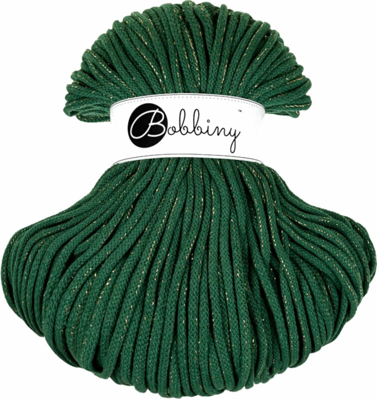 Șnur  Bobbiny Premium 5 mm 100 m Golden Pine Green Șnur 