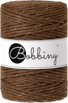 Cordon Bobbiny Macrame Cord 5 mm 100 m Golden Mokka Cordon - 1