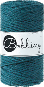 Cable Bobbiny 3PLY Macrame Rope 3 mm Peacock Blue Cable - 1