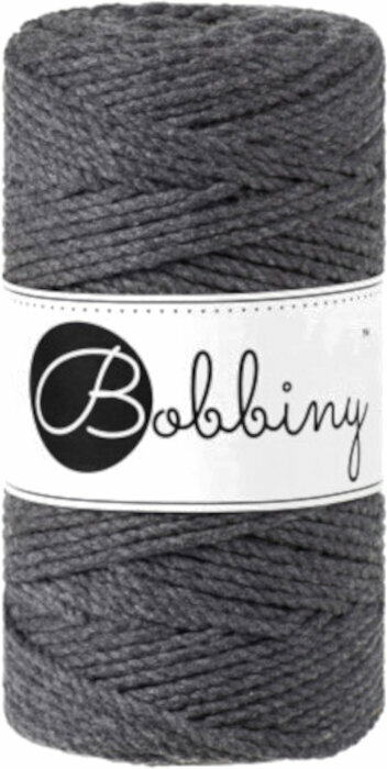 Cable Bobbiny 3PLY Macrame Rope 3 mm Charcoal Cable