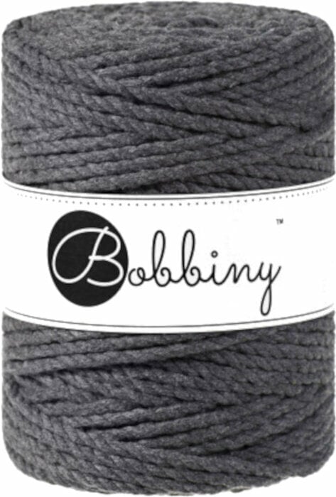 Sladd Bobbiny 3PLY Macrame Rope Sladd 5 mm Charcoal