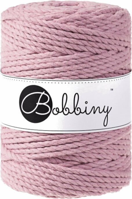 Zsinór Bobbiny 3PLY Macrame Rope 5 mm Dusty Pink