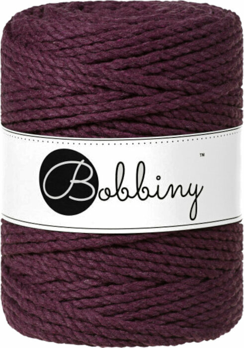 Cable Bobbiny 3PLY Macrame Rope 5 mm Blackberry Cable