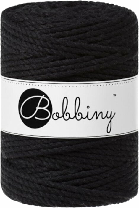 Bobbiny 3PLY Macrame Rope 5 mm Black