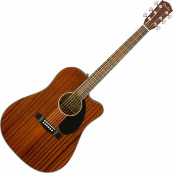 electro-acoustic guitar Fender Squier CD-60SCE Dreadnought All-Mahogany WN - 1
