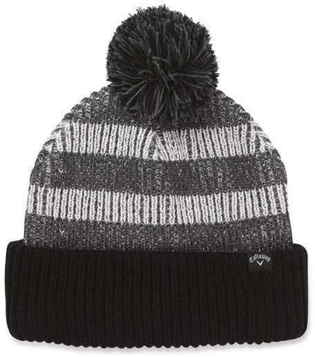 Winter Hat Callaway Pom Pom Beanie Black/Grey
