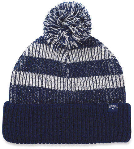 Winter Hat Callaway Pom Pom Beanie Navy/Grey