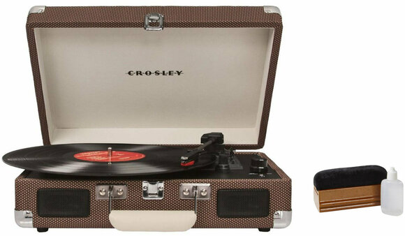 Przenośny gramofon Crosley Crosley CR8005D-TW4 SET Tweedowy - 1