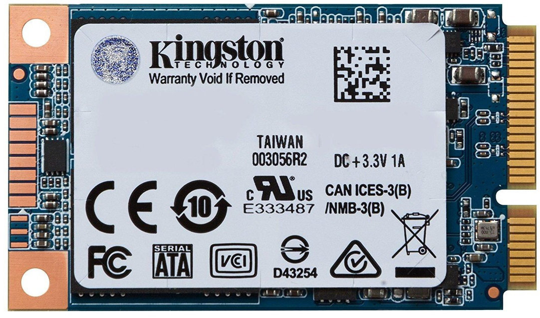 Interne harde schijf Kingston 120GB SSDNow UV500 Series mSATA Series SATA3 (6Gbps) 120 GB SATA III Interne harde schijf