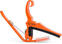 Kapodaster pre gitaru s kovovými strunami Kyser Quick-Change Blaze Orange