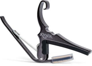 Capodaster voor gitaar met metalen snaren Kyser Quick-Change Black Chrome Capodaster voor gitaar met metalen snaren