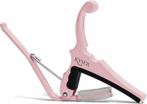 Acoustic Guitar Capo Kyser KGEFSPA Fender Quick-Change Shell Pink - 1