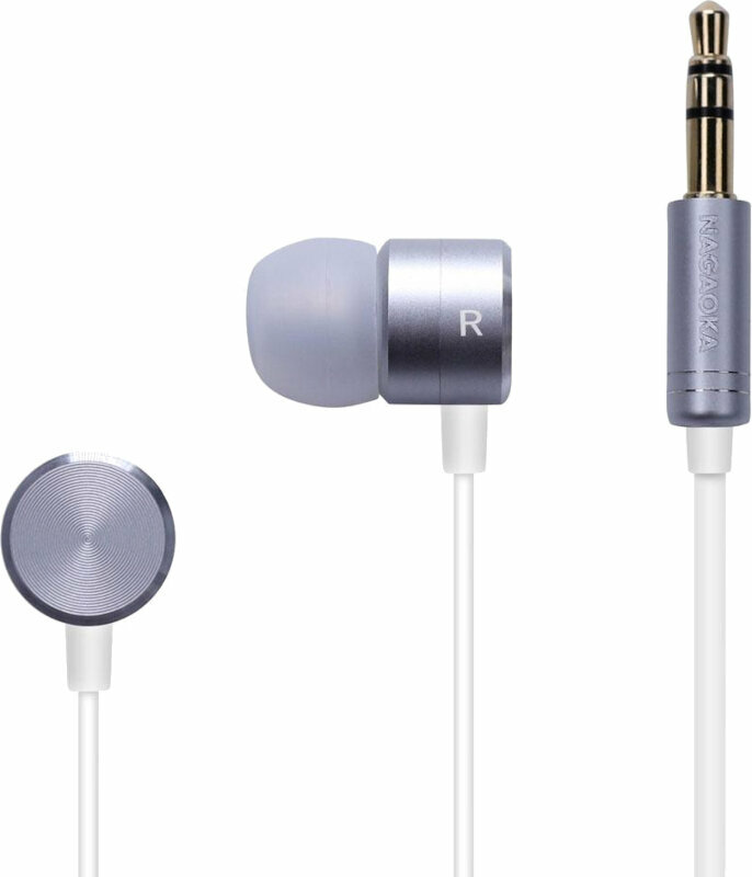 In-Ear Headphones Nagaoka P908 Silver In-Ear Headphones