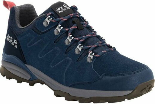 Womens Outdoor Shoes Jack Wolfskin Refugio Texapore Low W Dark Blue/Grey 37 Womens Outdoor Shoes - 1