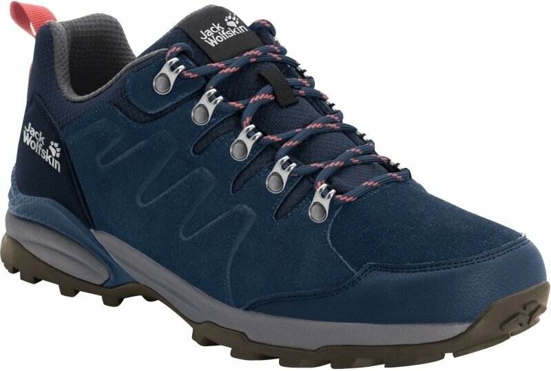 Dámske outdoorové topánky Jack Wolfskin Refugio Texapore Low W Dark Blue/Grey 38 Dámske outdoorové topánky