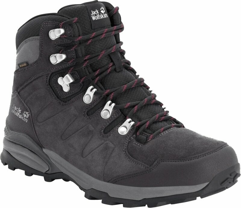 Dámské outdoorové boty Jack Wolfskin Refugio Texapore Mid W Dark Steel/Purple 37 Dámské outdoorové boty
