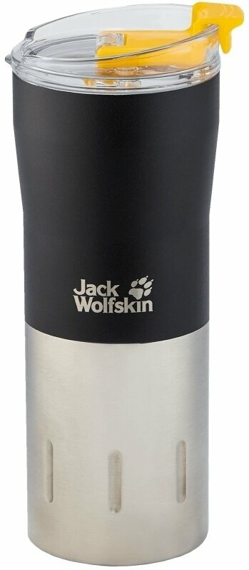 Copo ecológico, caneca térmica Jack Wolfskin Kariba 0.5 Black 500 ml Thermo Mug