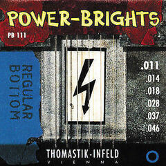 Struny do gitary elektrycznej Thomastik Power Brights PB111 Struny do gitary elektrycznej