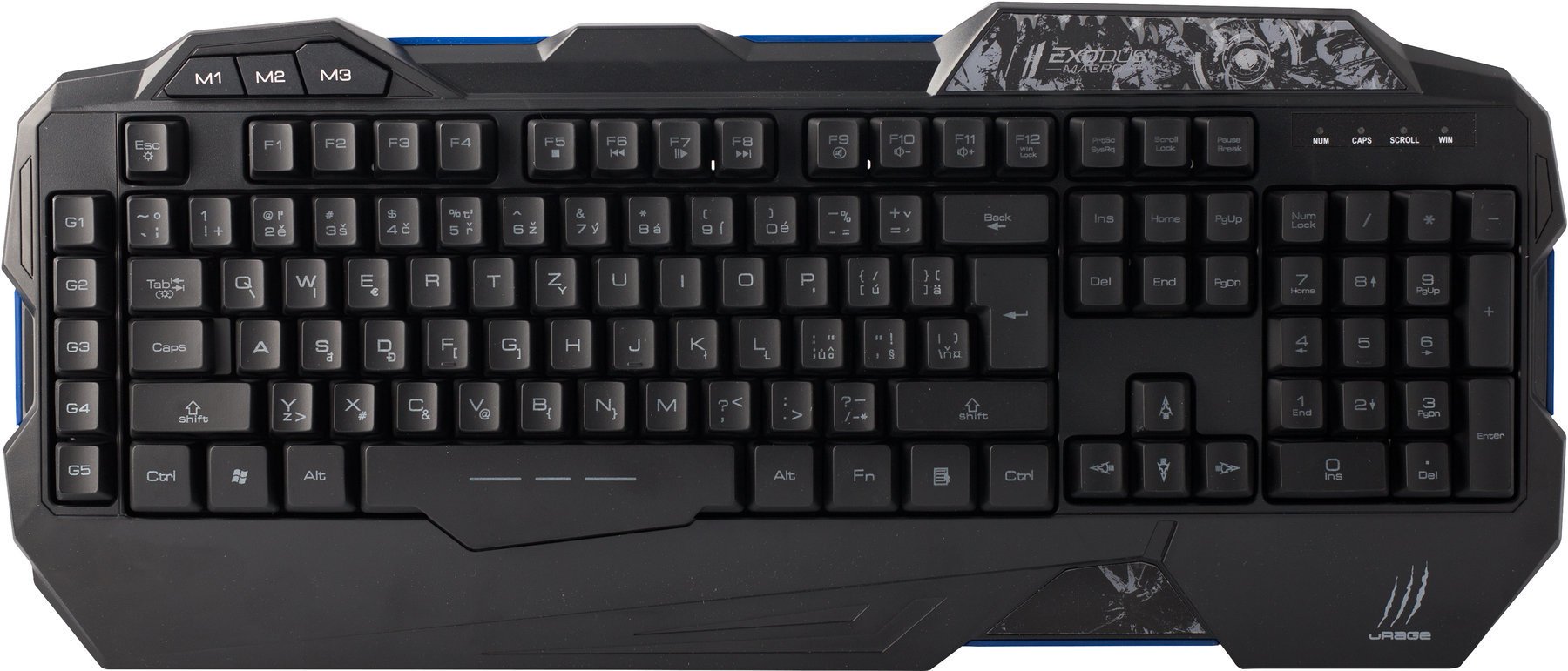 Tastiera da gioco Hama uRage Keyboard Exodus Macro 113739
