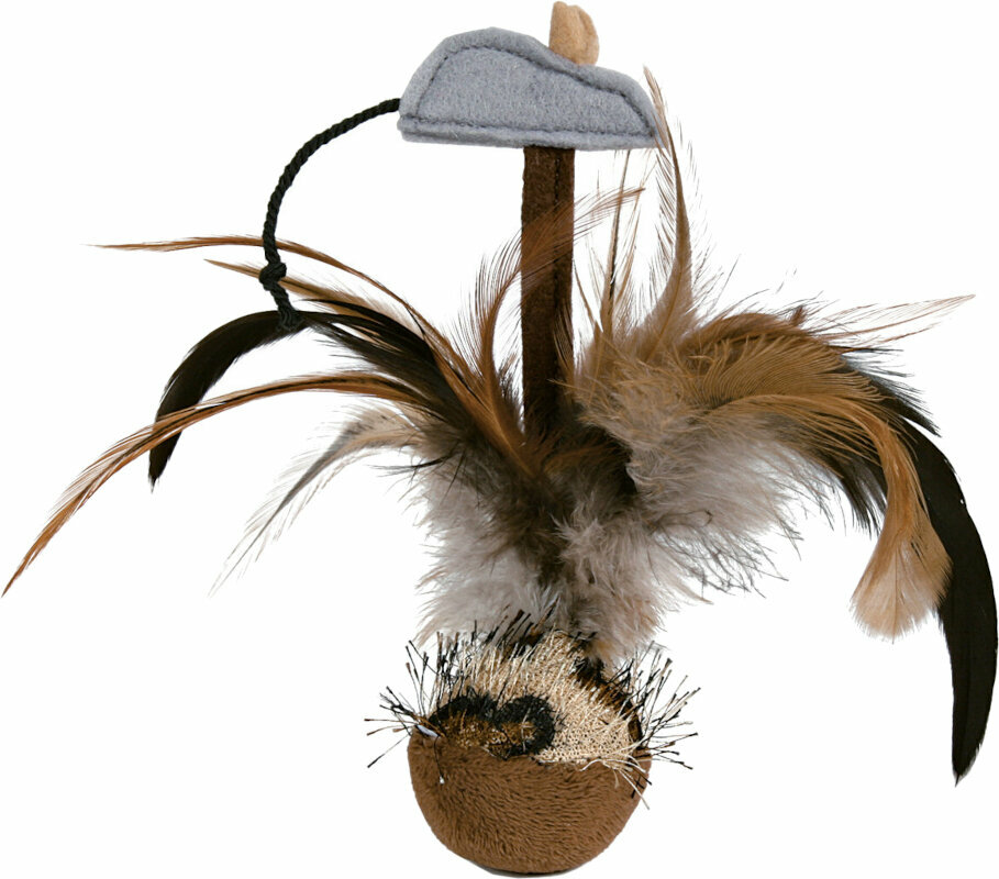Jucărie Trixie Squieky Badminton Jucărie pentru pisici 15 cm Jucărie