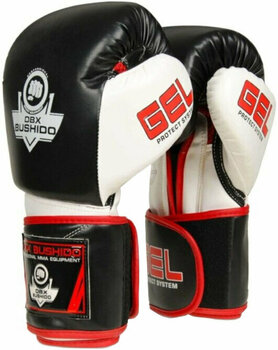 Box und MMA-Handschuhe DBX Bushido B-2v11a Schwarz-Weiß 10 oz - 1