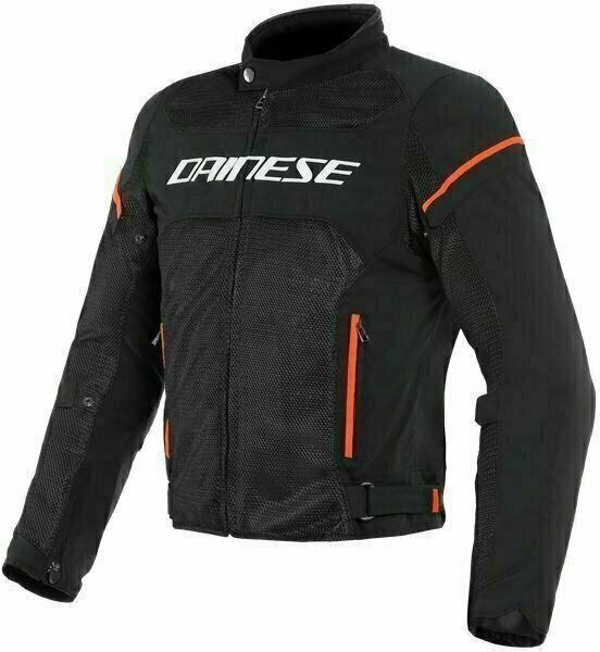 Tekstilna jakna Dainese Air Frame D1 Tex Black/White/Fluo Red 46 Tekstilna jakna