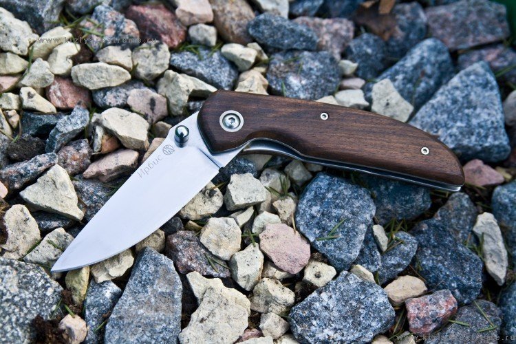 Tactical Folding Knife Kizlyar NSK Irbis Wood