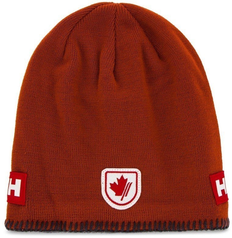 Bonnet de Ski Helly Hansen Mountain Beanie Fleece Lined Cap Red Brick