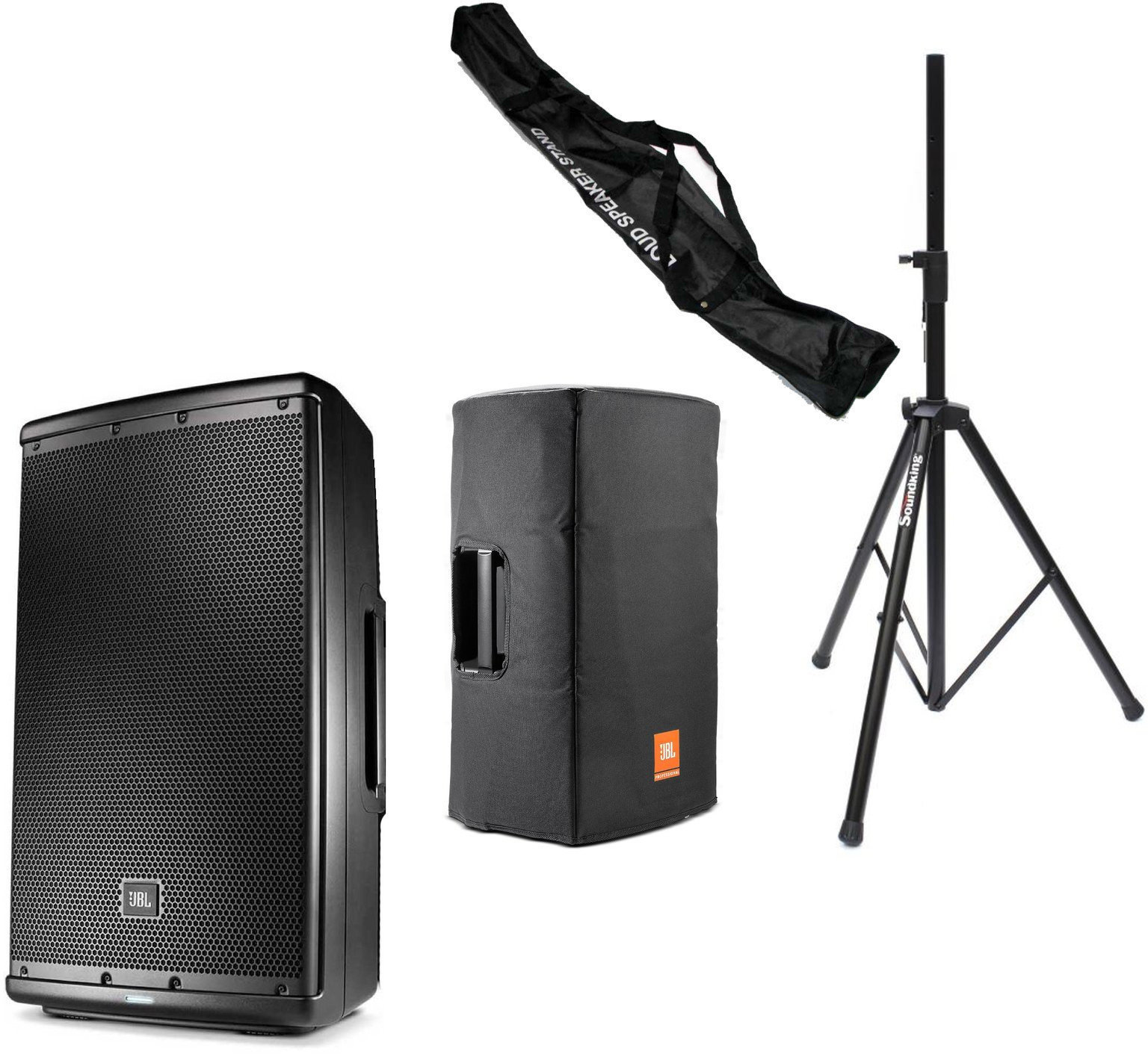Aktiver Lautsprecher JBL EON612 + EON612 Cover + Soundking DB 009 B Stand SET Aktiver Lautsprecher