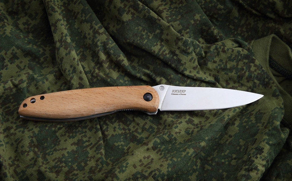 Couteau Tactique Kizlyar NSK Kunitca Wood