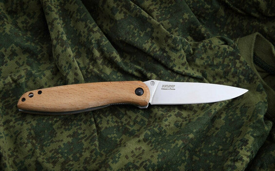 Couteau Tactique Kizlyar NSK Kunitca Wood - 1